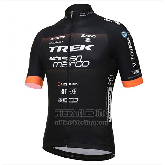 2018 Fietskleding Trek Selle San Marco Zwart Korte Mouwen en Koersbroek